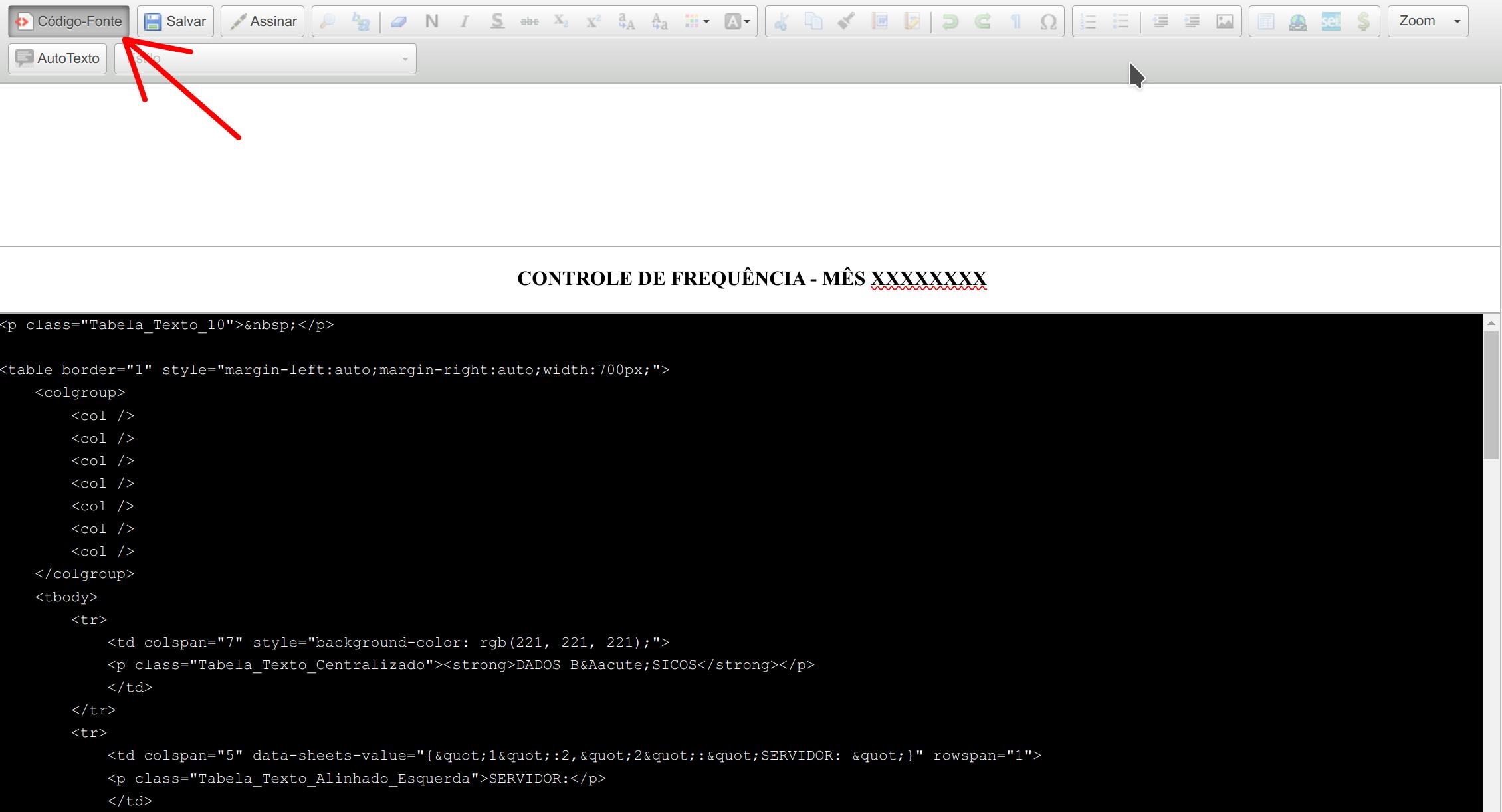 Exibir Código Fonte